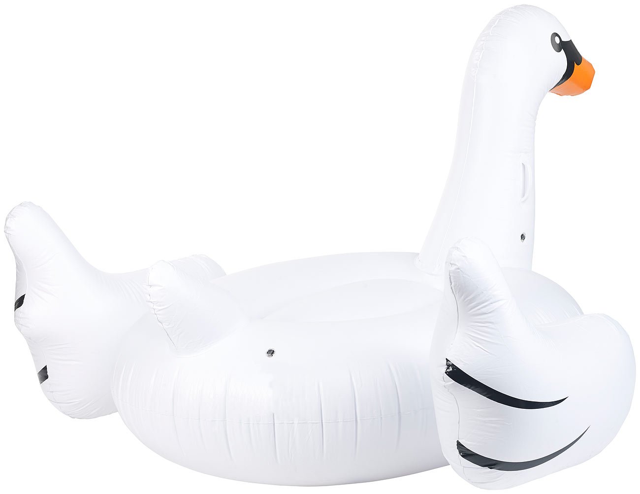 infactory Aufblasbares Tier Pool: 2er Pack Aufblasbarer XXL-Schwan, Badeinsel, 177 x 165 x 110 cm, (Schwimm-Schwan, Schwan-Luftmatratze, Aufblasbare Schwimmtiere)