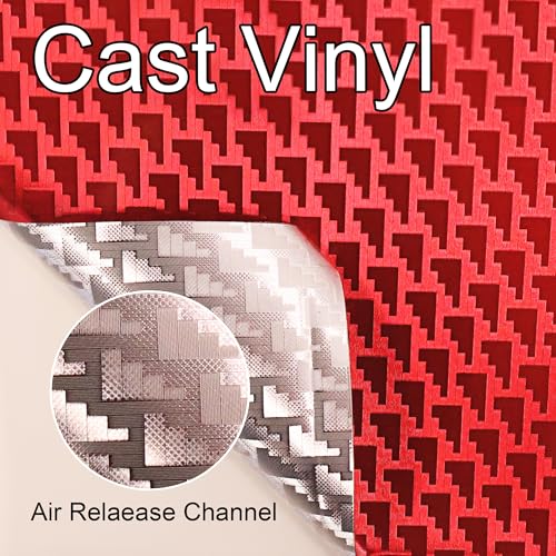 Image of Lypumso Plating Chrome Red Vinyl Wrap Film, Mirror-Like Gloss Finish for Car, Motorcycle | Easy DIY Install & Air Release | Removable No Residue 1ft x 10ft