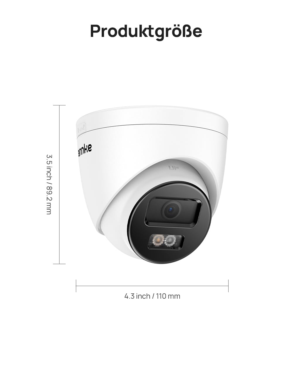 ANNKE 4K PoE Überwachungskamera außen mit Personen- und Fahrzeugerkennung, 8MP IP Kamera mit EXIR 2.0 Nachtsicht, IP67, Smart Motion Alert, Eingebautem Mikrofon und Micro SD Kartensteckplatz
