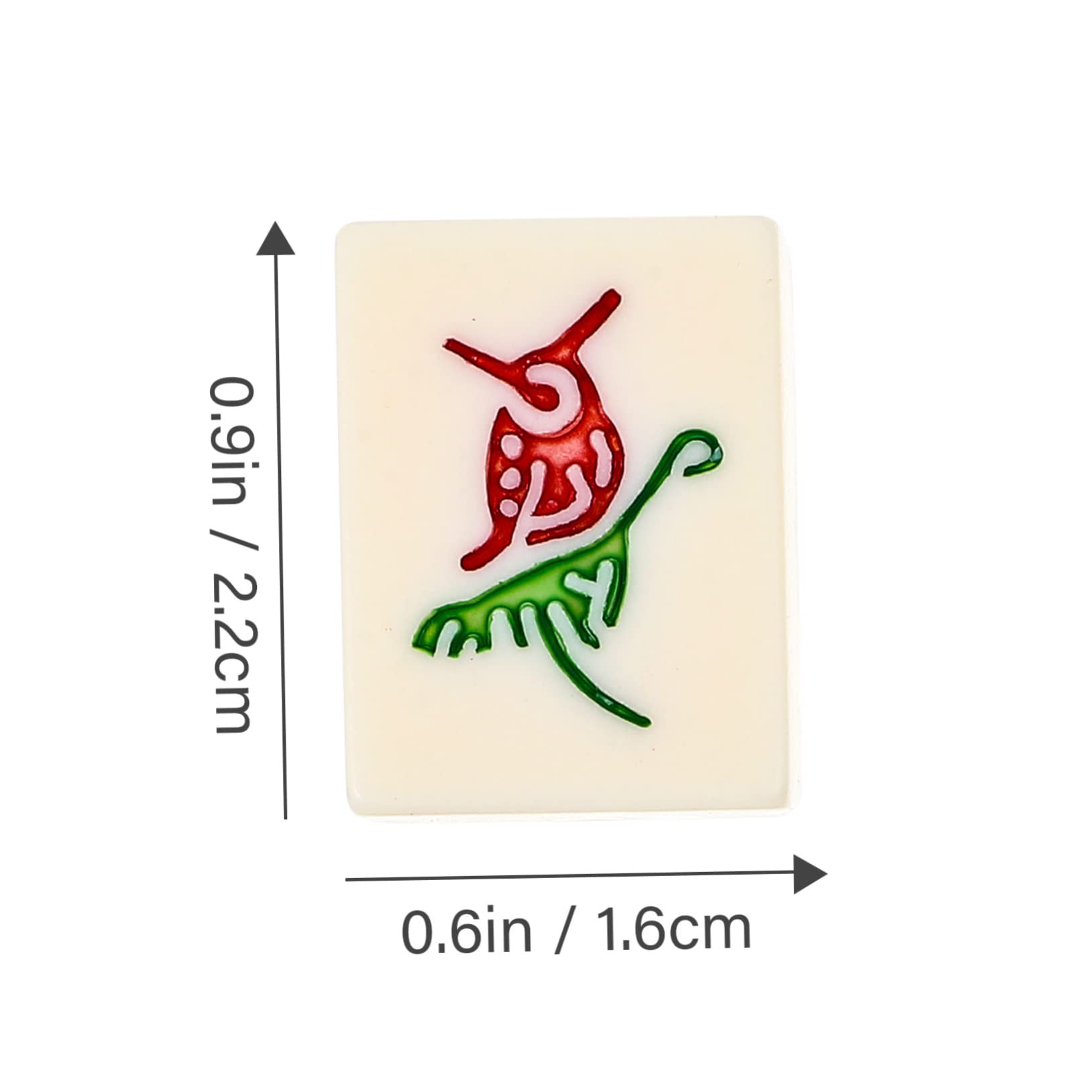 SUPVOX Compact Mahjong Kit 1 Set Travel Mahjong for Friends Outdoor Majiang Game Set Material