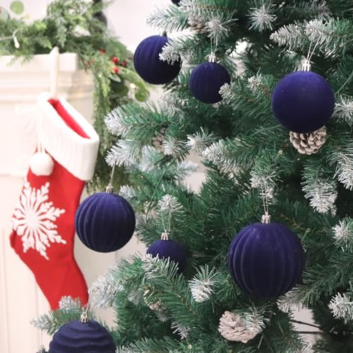 Image of 20Pcs Velvet Ornaments for Christmas Tree,2.36In Christmas Ornaments Set