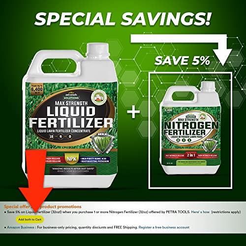 PetraTools Liquid Fertilizer, 1648 Lawn Fertilizer, Liquid Lawn