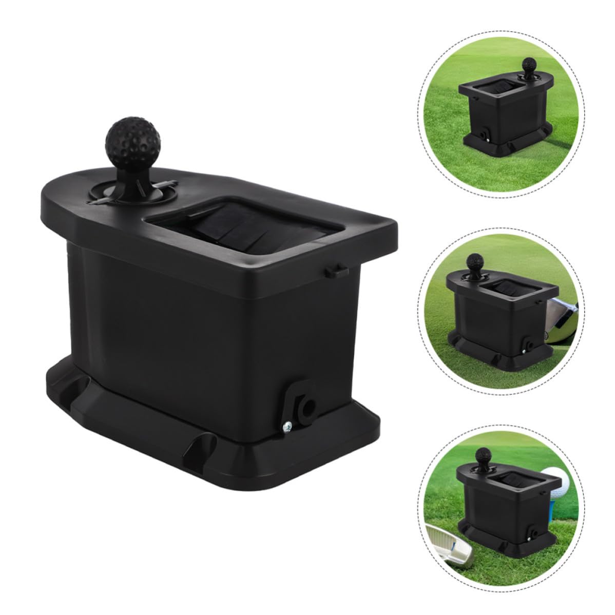 Limpiador Manual de Palos de Golf y Lavador de Bolas, Plástico Negro, Limpieza Suave y Eficaz, para Bolas y Palos de Golf, en Torneos y Campos de Juego