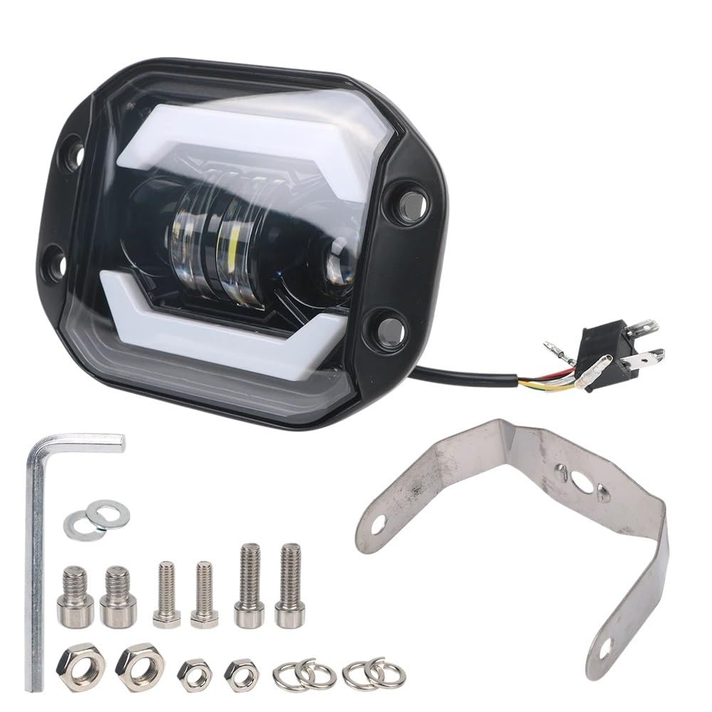 Fari Fendinebbia Faretti per moto 12V 6000K Luci di guida | Faretti per moto 12V 6000K Luci di guida diurne da 5 pollici Fari a LED IP67 per camion per fuoristrada 4x4 ATV DRL