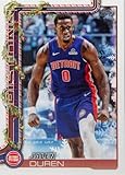 2025-26 Topps Holiday #H33 Jalen Duren Detroit Pistons NBA Basketball Base Trading Card
