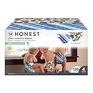 The Honest Company, Super Club Box, Clean Conscious Diapers, Tie-Dye For All + Cactus Cuties, Size 4, 120 Count (Packaging + Print May Vary)
