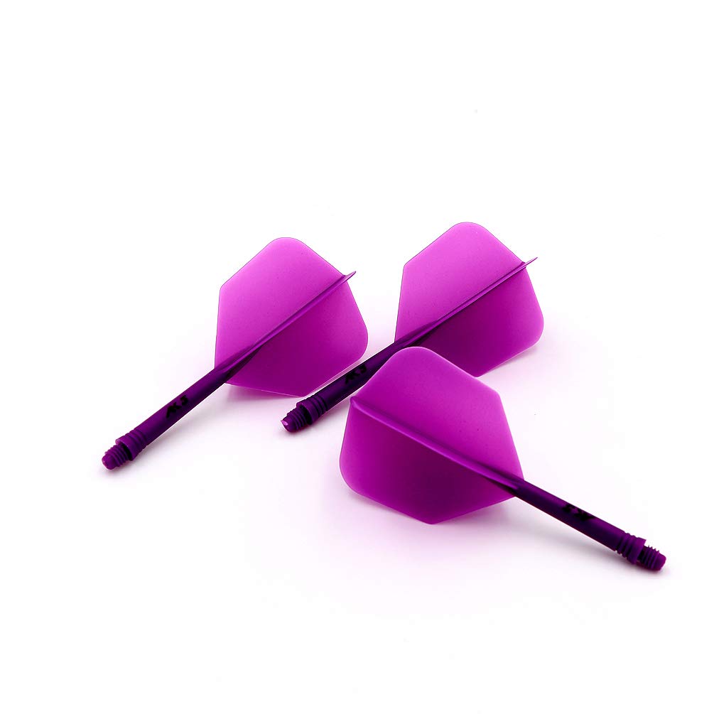CUESOUL ROST Integrated Dart Shaft and Flights,big wing shape,Set of 3, All Purple, CSAK-54YS - Image 5