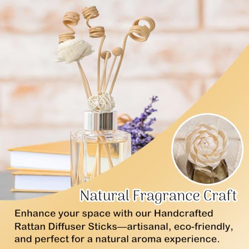Set de 42 varillas difusoras de aroma en ratán natural miniatura 3