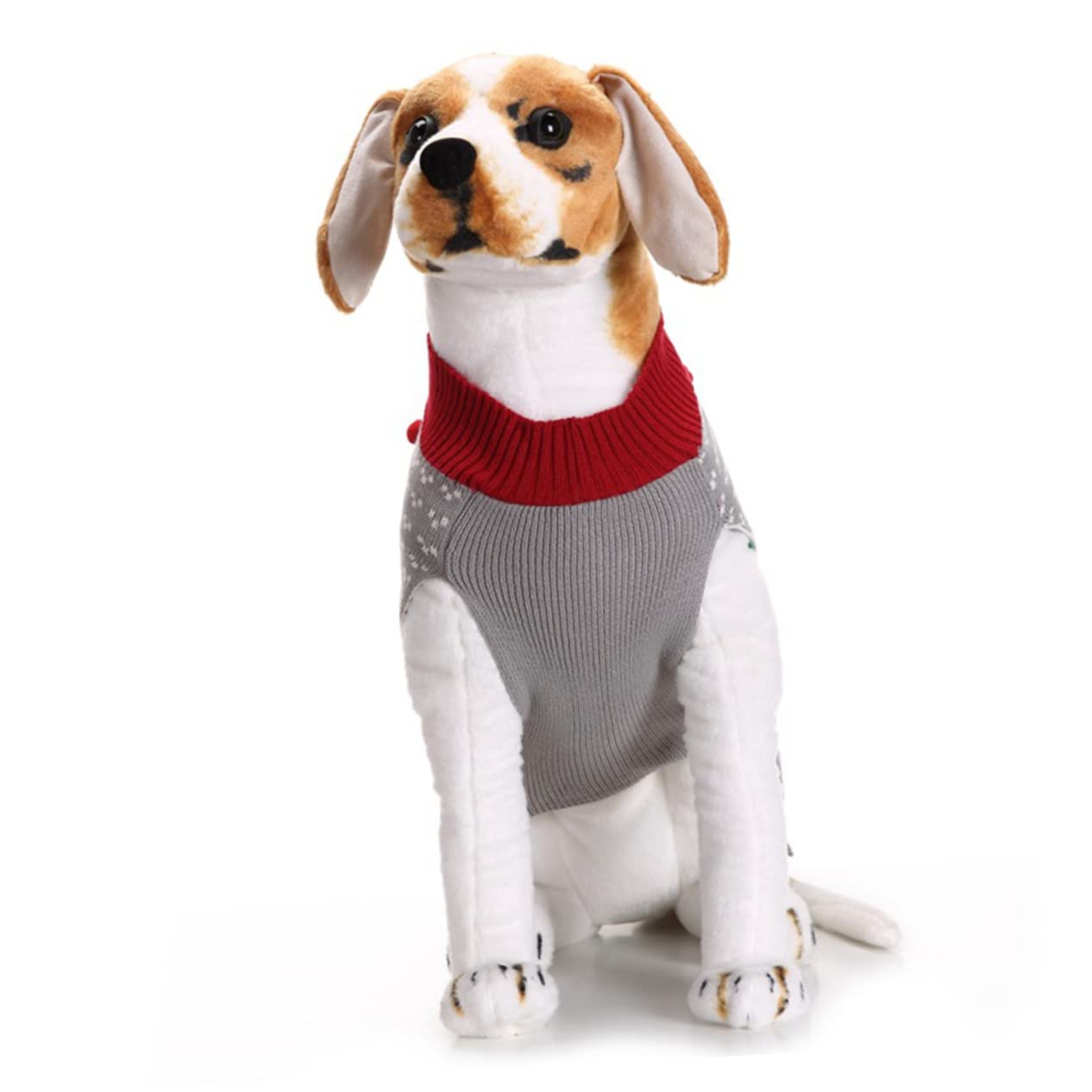 Sosoport 2 Pz Abbigliamento per Cuccioli Maglione Natalizio Gatto Costume da Elfo Domestico Costume Cane Natale Abbigliamento Cane Natale Vestiti Cappotti Maglione per Cani Inverno Cappotto