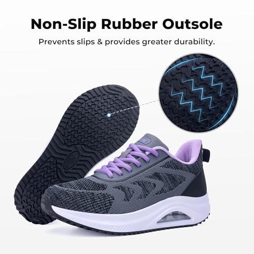 Image of Womens Arch Support Walking Shoes Plantar Fasciitis Orthotic Sneakers for Foot Pain Relief US Size 6-11