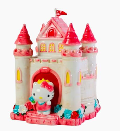 Blue Sky Clayworks HELLO KITTY Princess Castle Cookie Jar, Ceramic 6.75