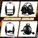Halloscume 2 Pcs Wrestling Headgear Youth Head Gear Wrestling Adjustable Ear Guard Straps MMA Jiu Jitsu for Men Women Adults (Black/black)