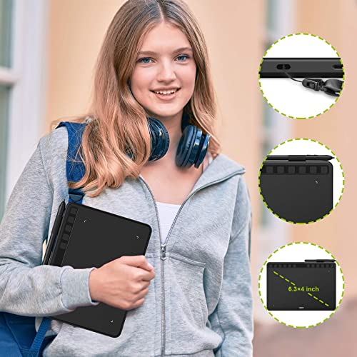 image for UGEE 6.5x4 Inch Wireless Drawing Tablet,Portable Digital Drawing Art P
