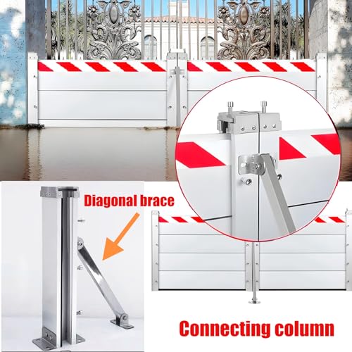 Barreras de prevención del agua con kit reutilizable y paneles de aluminio 2