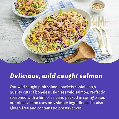 Image of Chicken of the Sea Alaskan Pink Salmon in Spring Water, 5 Ounce Packet (Pack of 1), Wild Caught Salmon, Skinless & Boneless