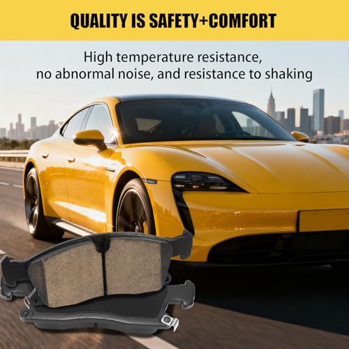 Image of D1455 Front Ceramic Brake Pads Kit Fit For Dodge Durango 2011-2016, For Jeep Grand Cherokee 2011-2016, For Jeep Grand Cherokee 2021