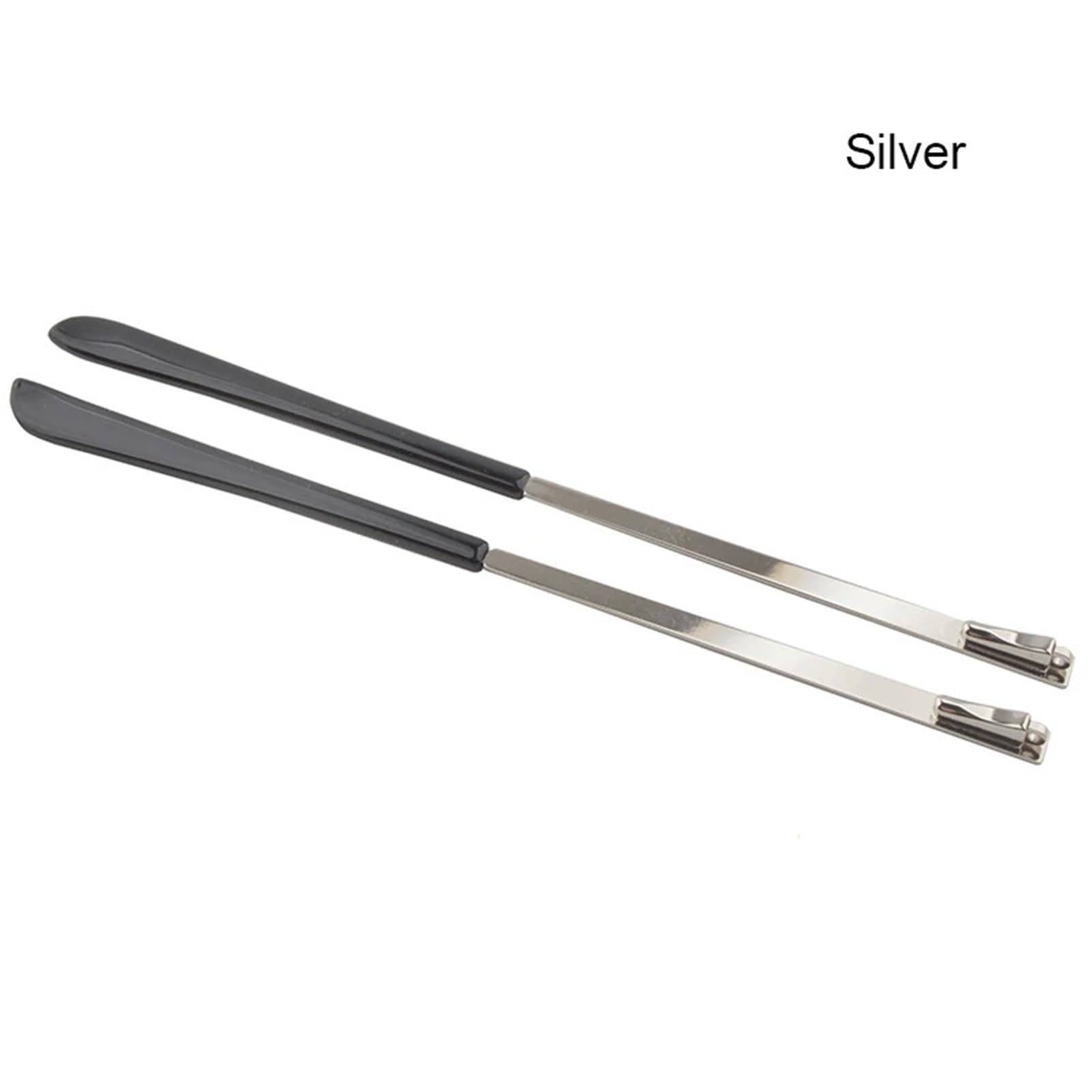 Noga zausznika okularów 10 par metalowych okularów okulary elastyczne zauszniki z końcówką metalowe pręt sprężynowy T012(Silver)