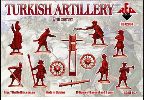 Figuras de Artillería Turca 17o Siglo Redbox 1:72 miniatura 2