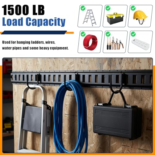 Image of E Track Accessories, 10 Pack 5 Inch Heavy Duty J Hooks for Trailer Storage