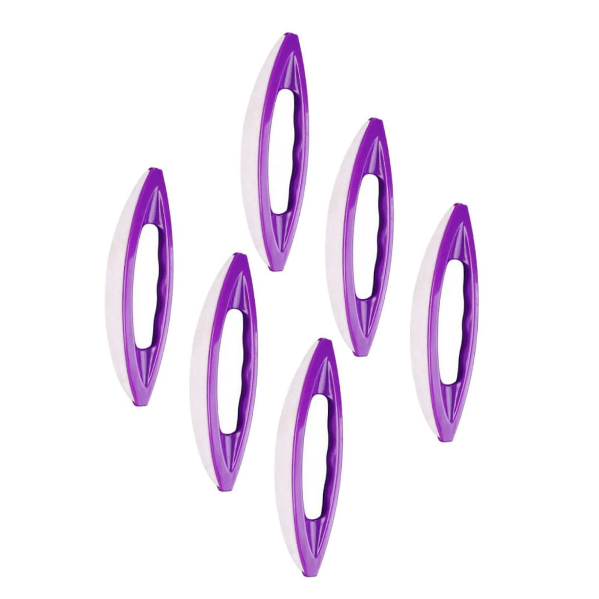 SHERCHPRY 6Pcs Practical Nail Art Polishing Tool for Salon and Home Use Nail Waxing Brushes with Surface for Gentle Nail Care and Easy Maintenance