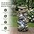 Outdoor Water Fountain Large 30'' - Resin Waterfall Fountain with LED Light, 5-Tiers Cascading Rock Outdoor Water Fountain for Patio, Yard, Garden, Backyard, Decking with Natural Stone Look