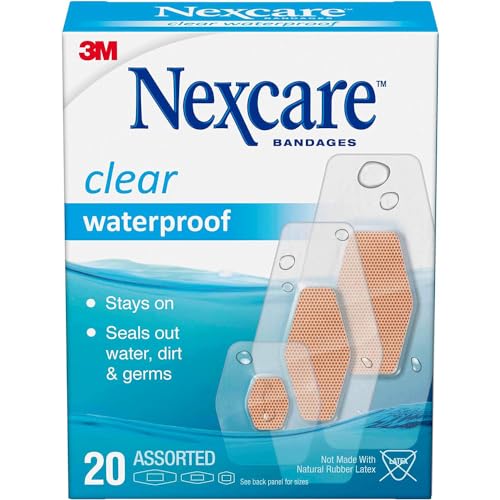 Nexcare Waterproof Clear Bandages Assorted 20 Each by Nexcare