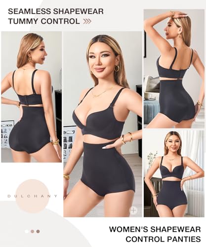 Image of Dulchany Tummy Control Shapewear Panties for Women Body Shaper Underwear Girdle Panty