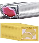 TIRDET 40 Pairs Eye Mask &amp; Lip Mask, Moisturizing Lip Masks, 24K Gold Gel Crystal Collagen Under ...