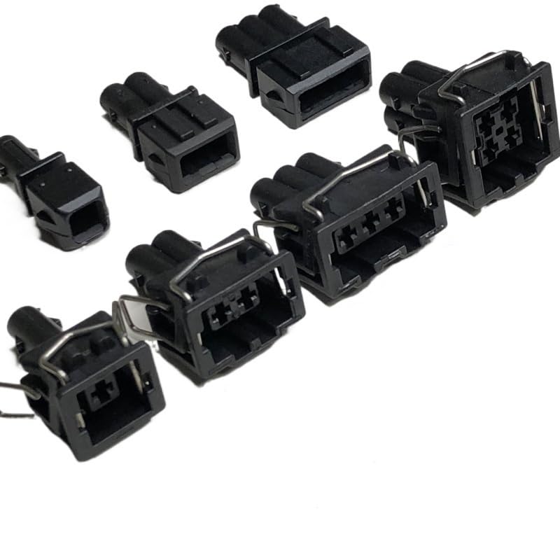DJ7024-3.5Car Fuel Injection Nozzle Connector 1p2p3p4p Water Temperature Plug Harness Water Proof Socket Sheath(5p-Female,5sets)