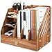 Produktbild Tonsmile Büro Tisch Schreibtisch Organizer Stifte Organizer Holz mit schubladen für A4 Papiere, Bücher, Stifte und Notizbücher