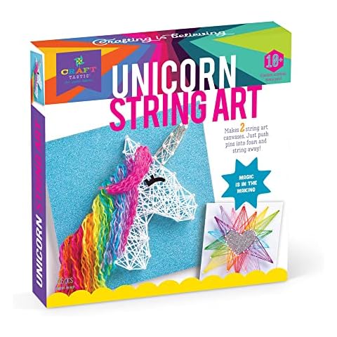 Craft-tastic – String Art – Craft Kit Makes 2 Large Canvases – Unicorn Edition Cover