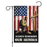 bandiere da giardino patriotic memorial day usa soldiers heroes independence veterans day pride flag premium bandieradacortile resistente dissolvenza outdoor bandiera per prato bar 30x45cm