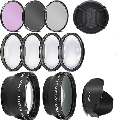 OPTURA HD 52mm Lens & Filter kit Compatible with Nikon