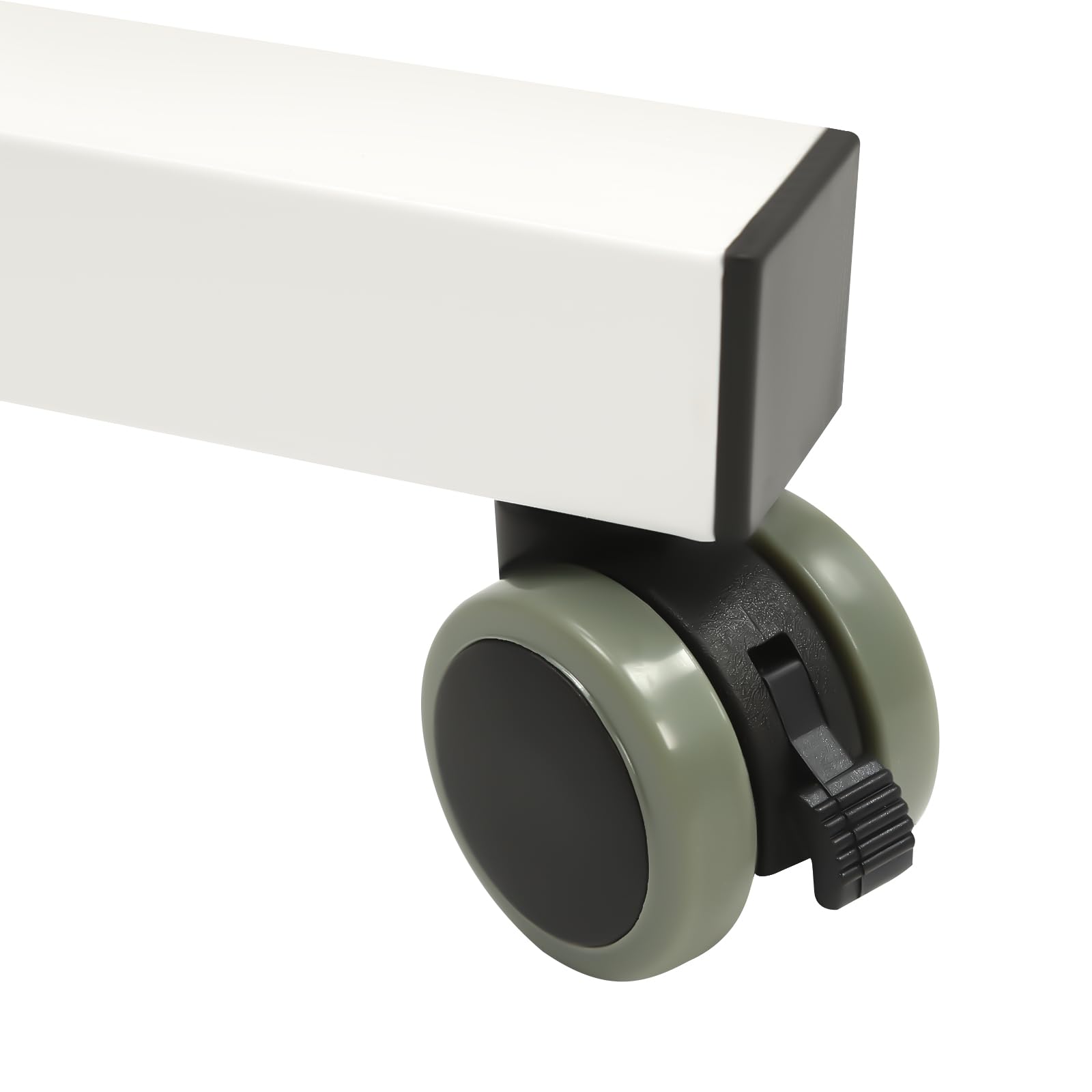 Portable Stand Up Adjustable Height Mobile Stand Up Desk with Tilting Panel and Wheels Rolling Home Office Workstation — view 7