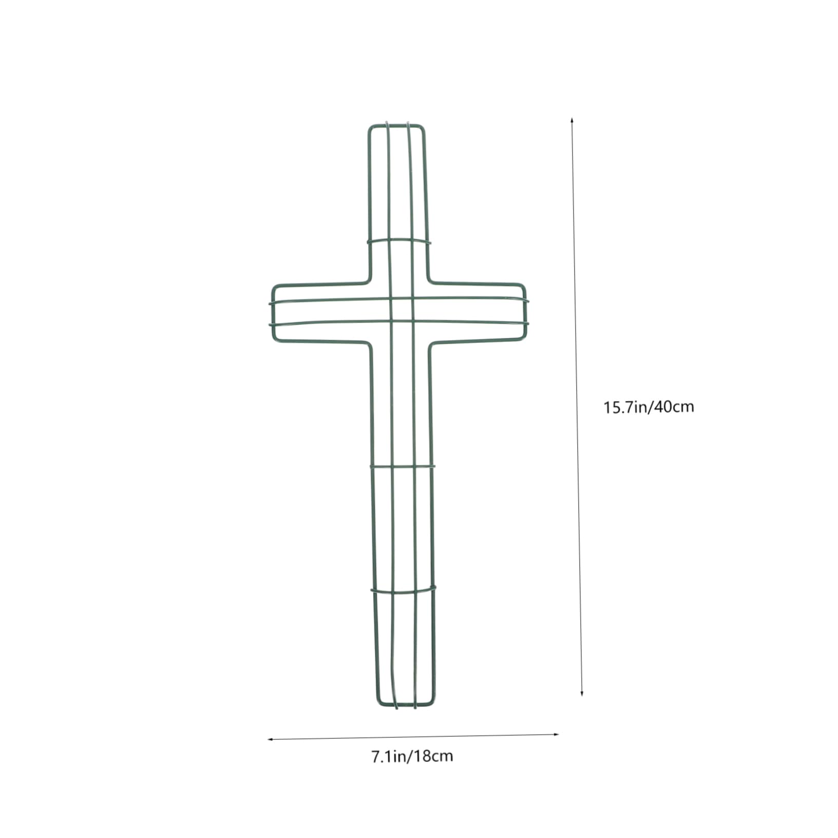 GRIRIW Wrought Wreath Wreath Making Christmas Holiday Rack Shaped Outdoor Form Frame Wire Hanging Floral Hoop Christmas Decor Decor Indoor Green Wrought
