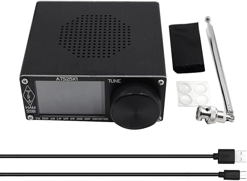 ZHONGHE Upgrade -25 Plus -25 X1 Si4732 Chip receptor de radio de todas las bandas receptor DSP FM LW MW y SW con pantalla táctil de 2.4 pulgadas