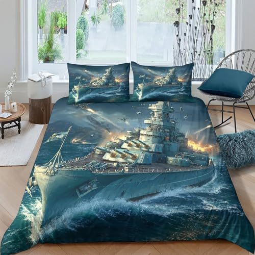 Housse de couette vintage imprimé 3D parure de lit enfant super king - 4