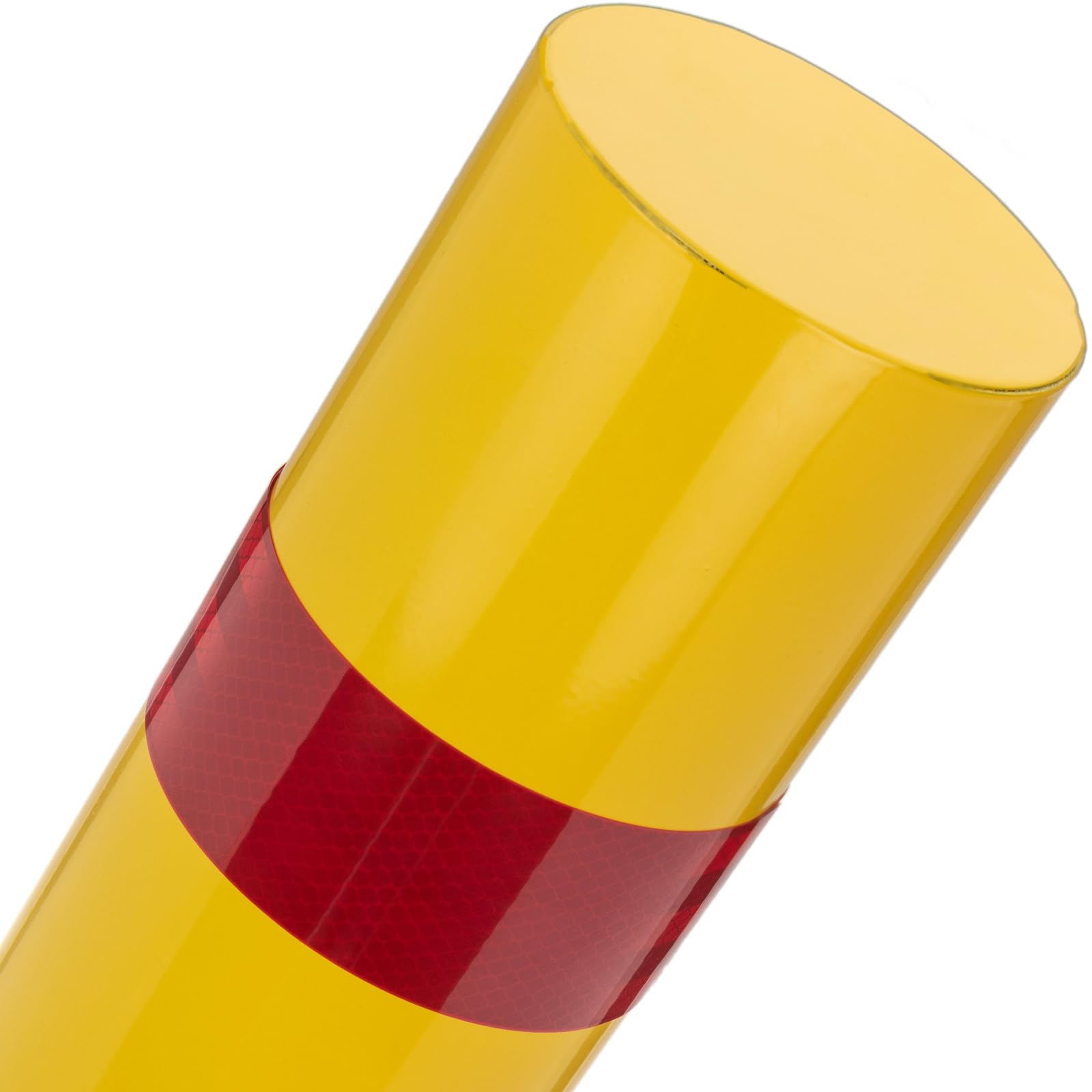 PrimeMatik Pilona bolardo de Acero Amarilla 110 x 960mm