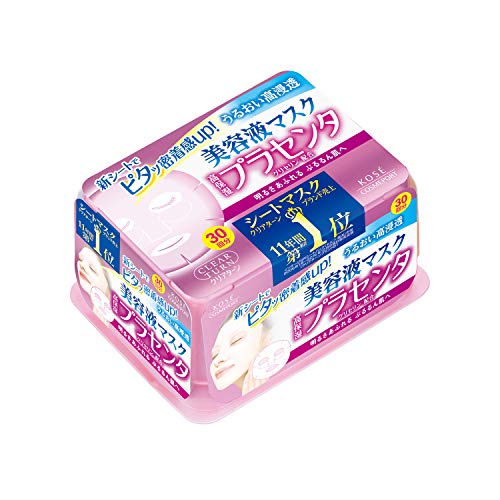 Kose Cosmeport - CLEAR TURN Essence Mask (placenta) 30 times