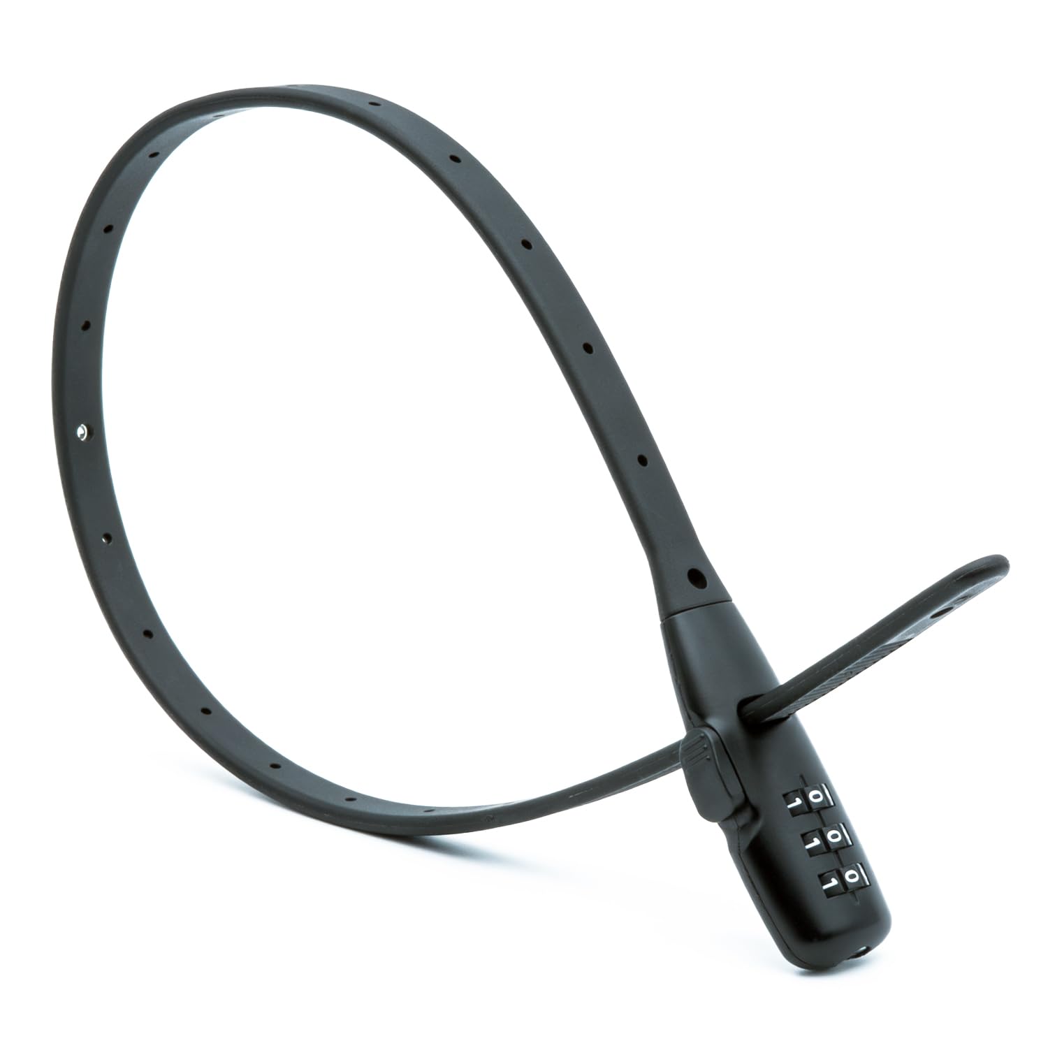 Fixwerk Black Mini Combination Lock - Extra Light, Compact & Flexible For Travel, Bicycle, E-Scooter, Helmet, Ski, Luggage Lock