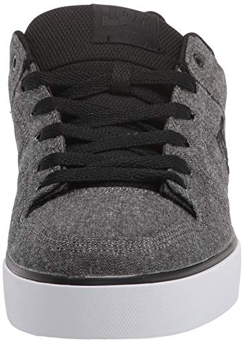Image of DC mens Pure Skate Shoe, Charcoal Heather, 9.5 US
