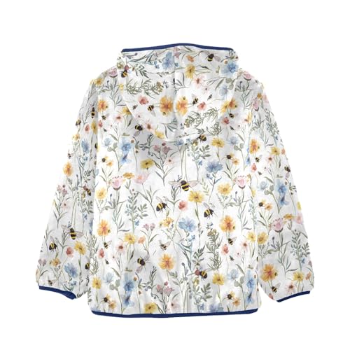 CHIFIGNO Stars Fleece Jacket with Hood Toddler Coats for Fall Winter Boys Zip up Jacket 3-10Y2