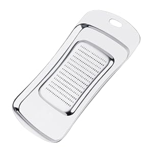 Stainless Steel Grater for Garlic Ginger Cheese and Lemon Thickened Blade Design for Effortless Shredding and Easy Cleaning