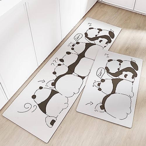 キッチンマット 拭ける 長方形 猫柄 可愛い 踏み心地いい クッション 滑り止め加工 ずれない 床保護マット PVC 撥水 防油 汚れ防止 ロング 耐久性 台所 マット フロアマット抗菌 防臭 転倒防止 足ふきマット 洗濯不要 お手入れ簡単 45*150c