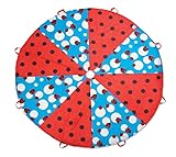 Pacific Play Tents 19420 Kids Lady Bug 8-Foot Parachute with handles & Carry Bag for Indoor/Outdoor Fun