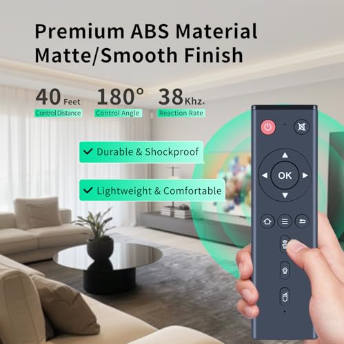 Télécommande Neumi Atom 4K Lite de remplacement durable pour boîtier multimédia 4K