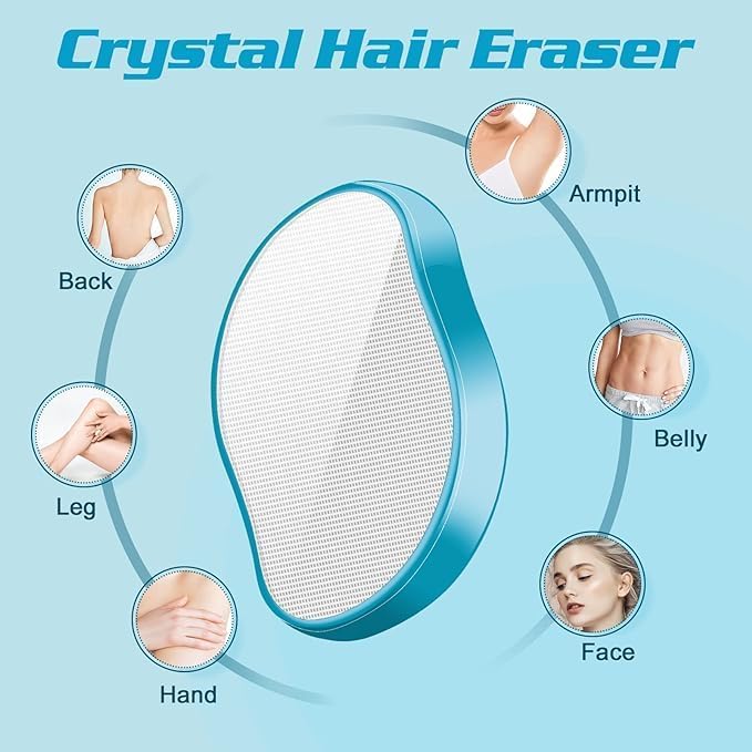 SHRI MODESHWARI ENTERPRISE Crystal Hair Remover for Women and Men, Magic Painless Exfoliation Hair Removal Tool Reusable Crystal Hair Remover Device(PACK OF 1)(MALTI COLOUR) 3