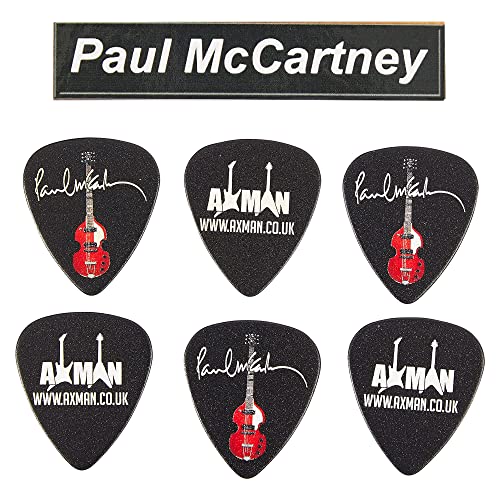 P McCartney Guitar Plectrum Gift Set | 6 Artist Plectrums | 1 Artist Keyring - Image 3
