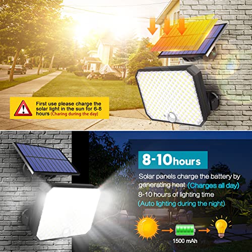 Tanbaby 2 Pack Ultra Outdoor Solar Lights, 6000Lm Motion Sensor Solar Flood Lights With Remote Control - Ipx5 Waterproof Security Lights Ultra Dusk To Dawn Solar Lighting For Outside Patio Garage #TOP2