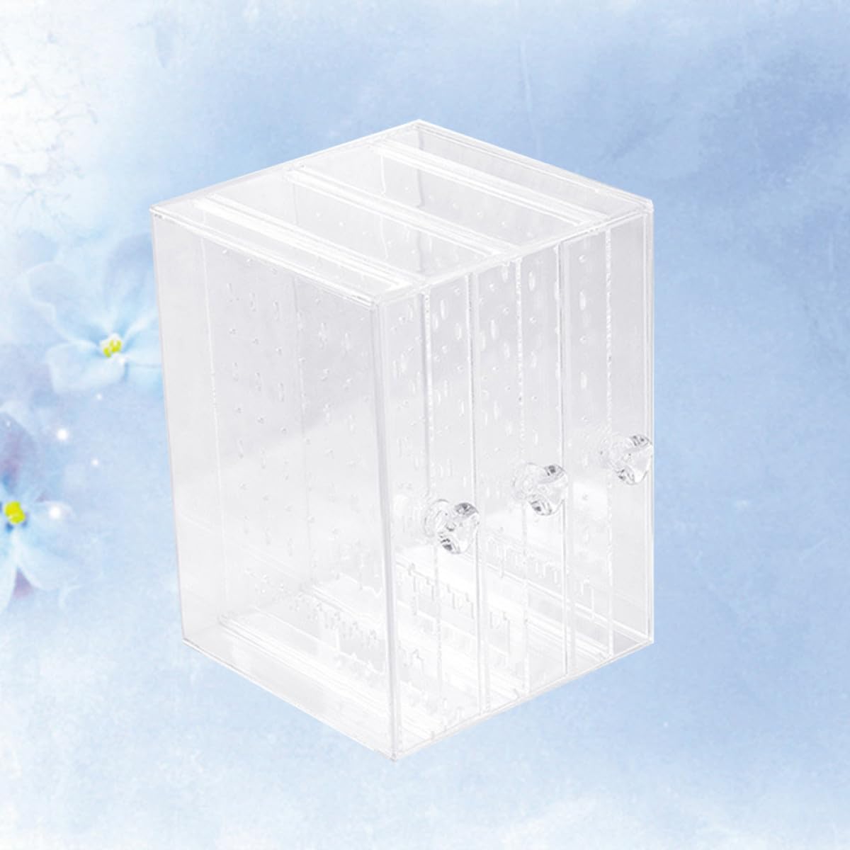 TOYANDONA Exhibidor de Pendientes Transparente de Acrílico Estuche para Almacenamiento y Organización de Joyas Caja Compacta para Guardar y Proteger Pendientes Casa